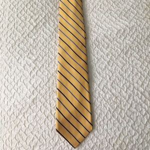 Yellow with blue stripes Chaps tie